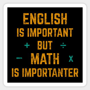 Math Is Importanter (Gold) Sticker